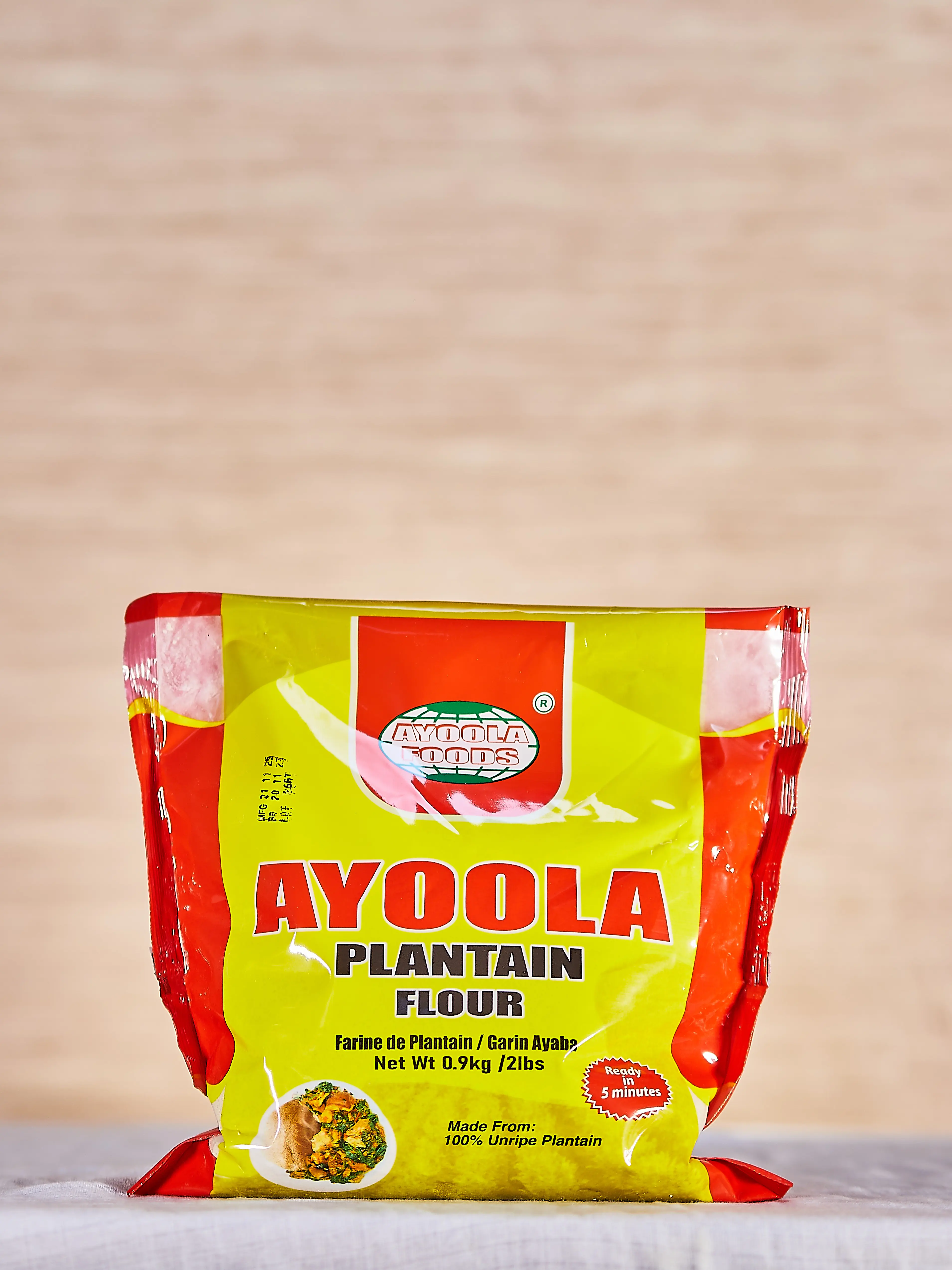 Ayoola Plantain Flour 0.9kg x 20 (Carton)