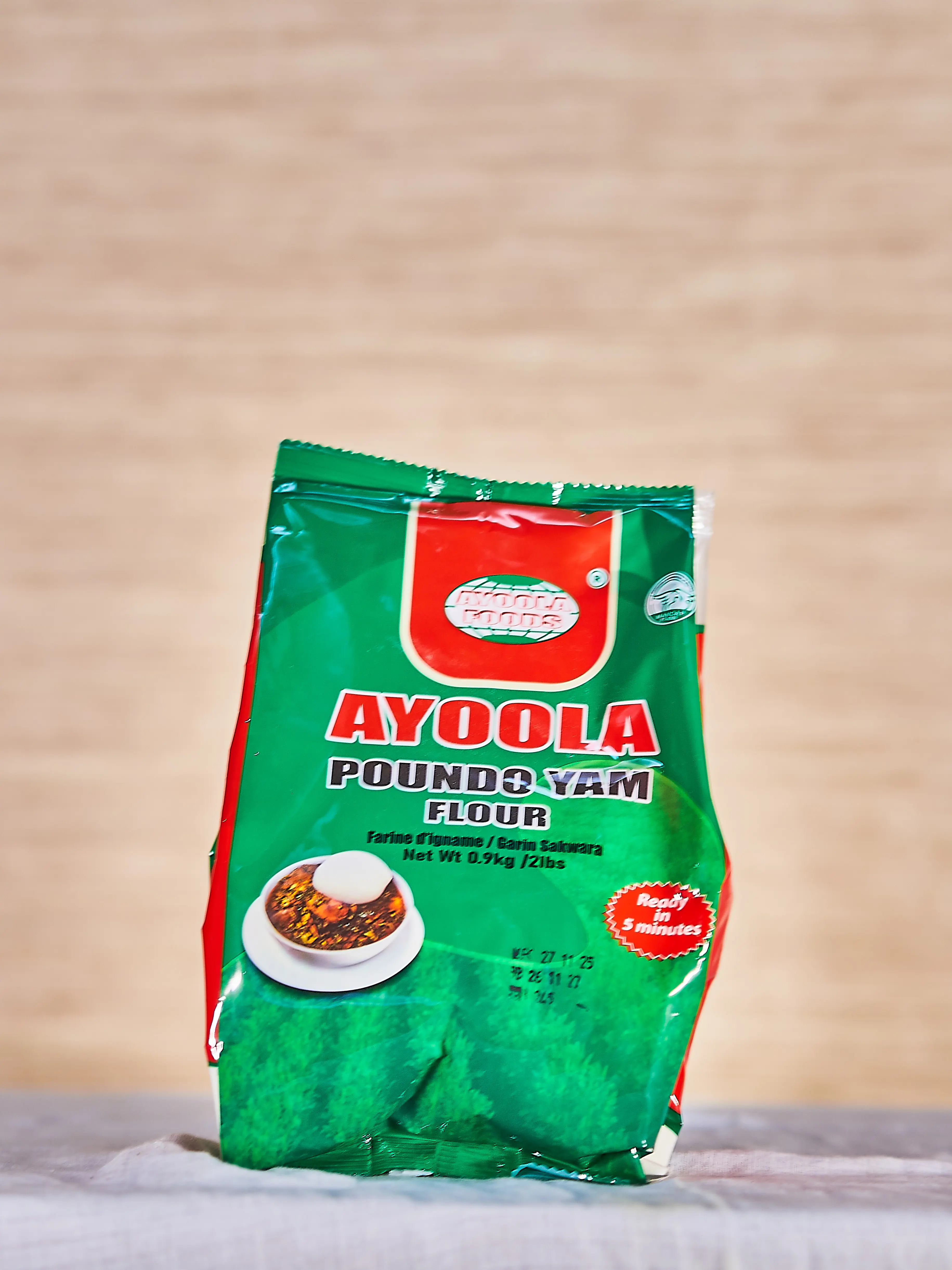Ayoola Poundo Yam flour 0.9kg x 20 (Carton)