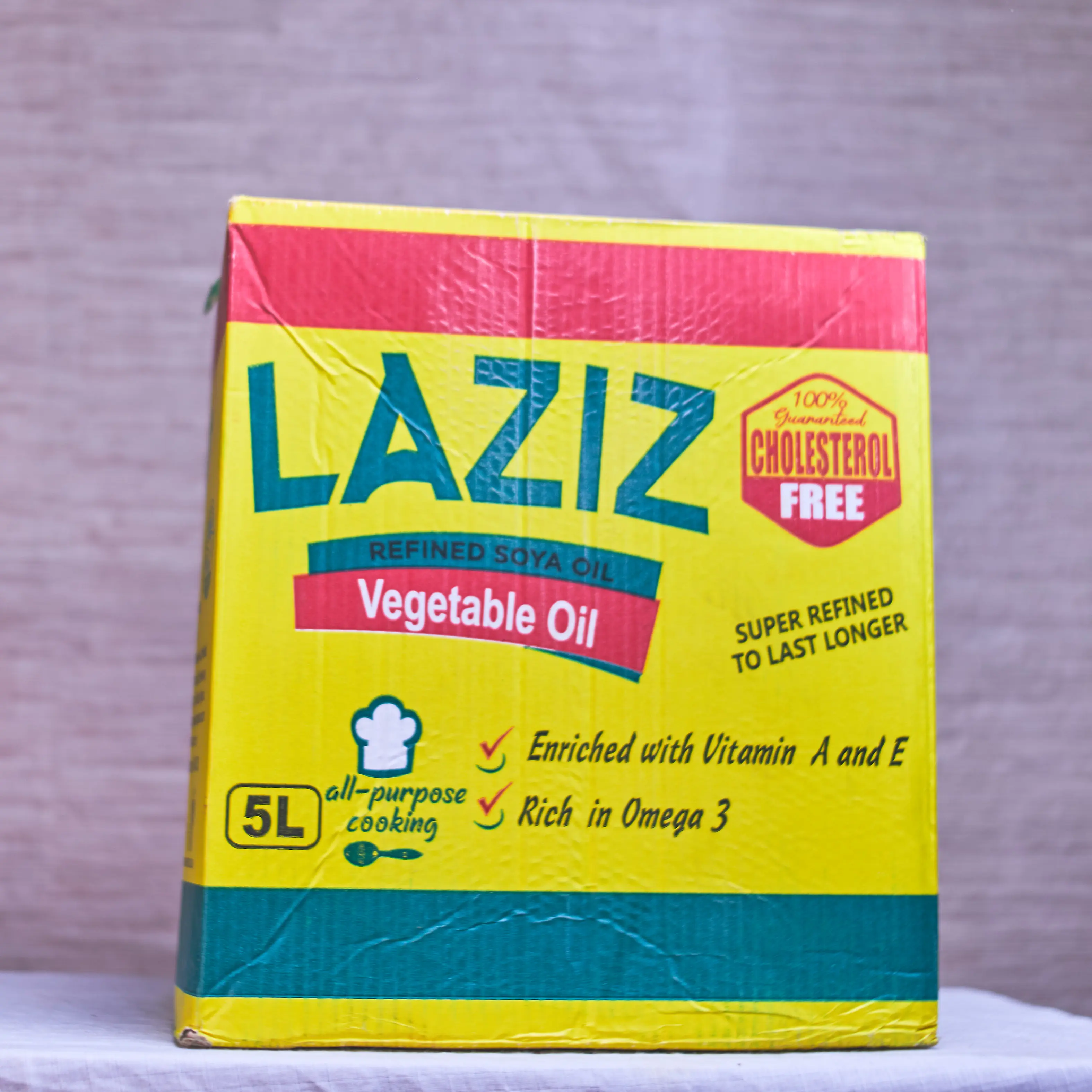 Laziz premium Vegetable Oil 5ltrs x 4 (carton)