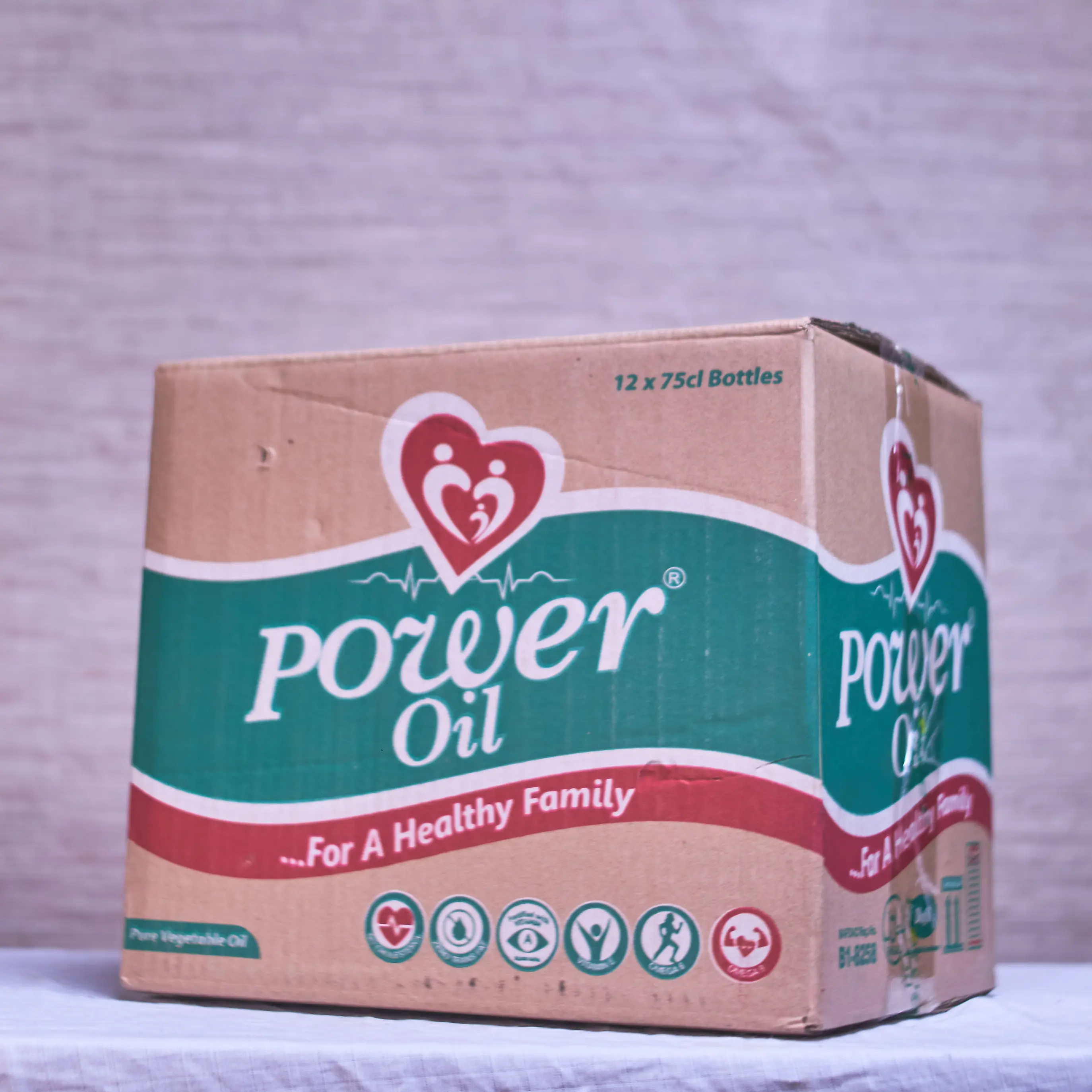 Power Vegetable oil 75cl x 12 (carton)
