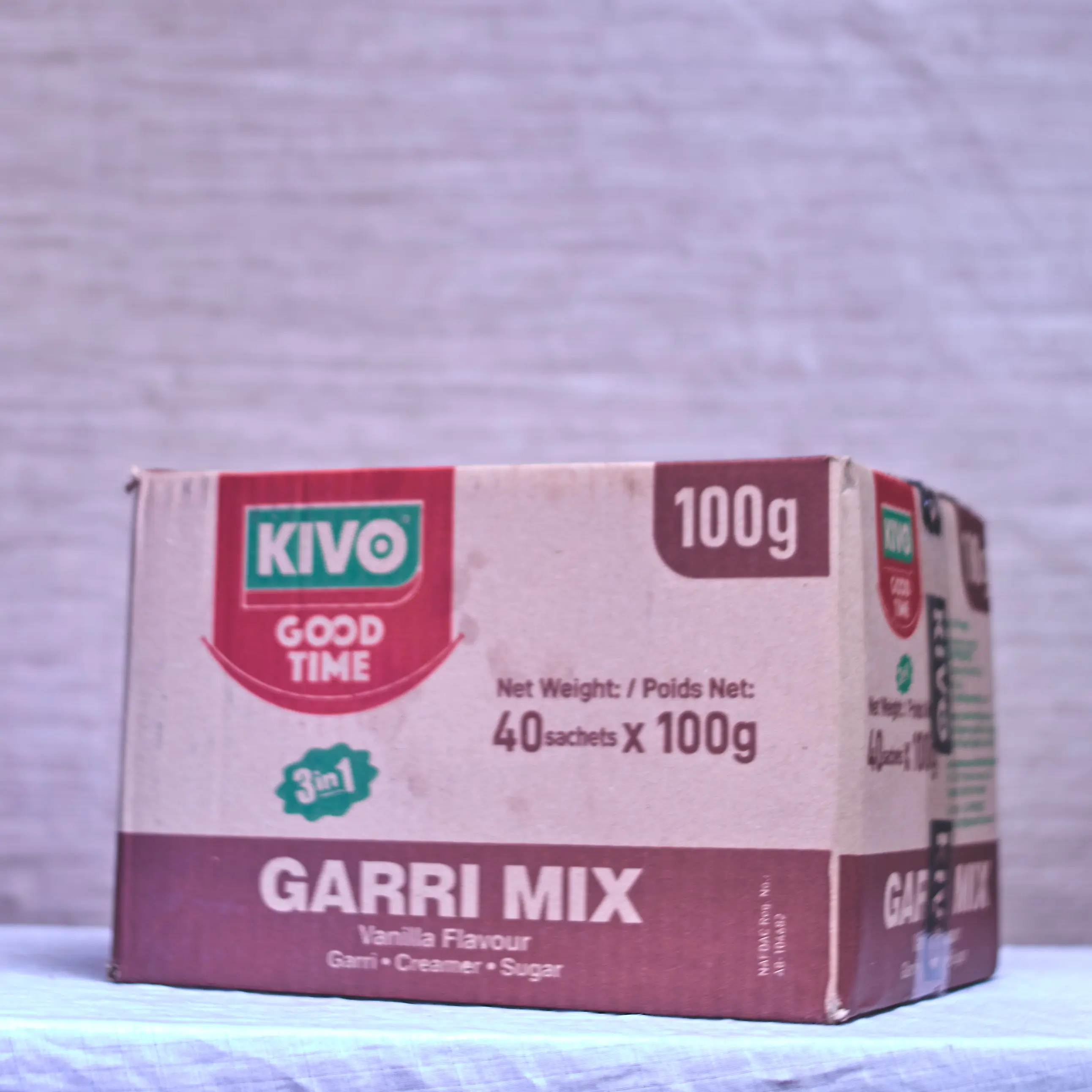 Kivo Good Time Garri Mix 3 in 1 50g x 60 (carton)