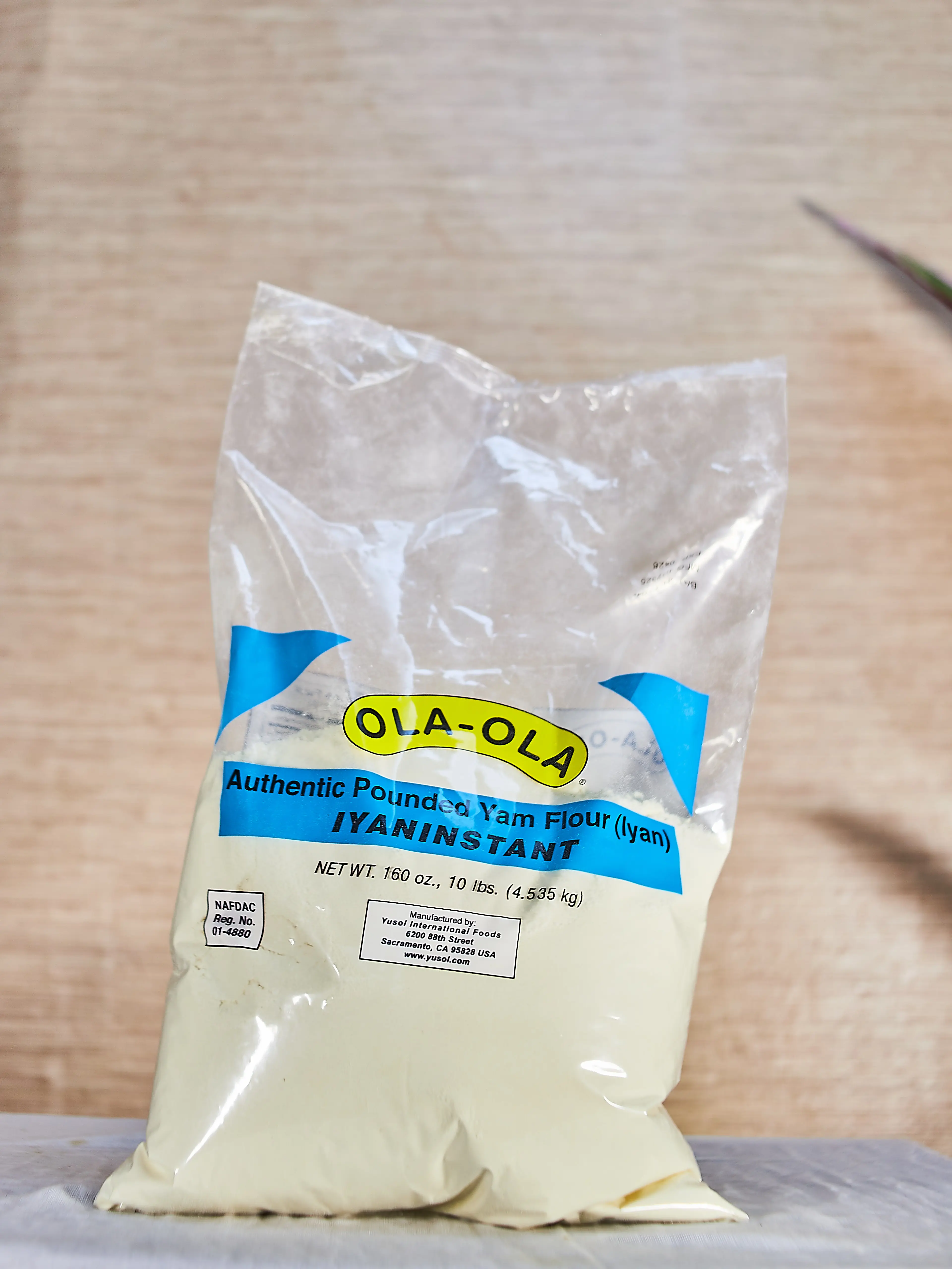 Ola-ola Poundo yam flour 4.535kg x 4 (Carton)