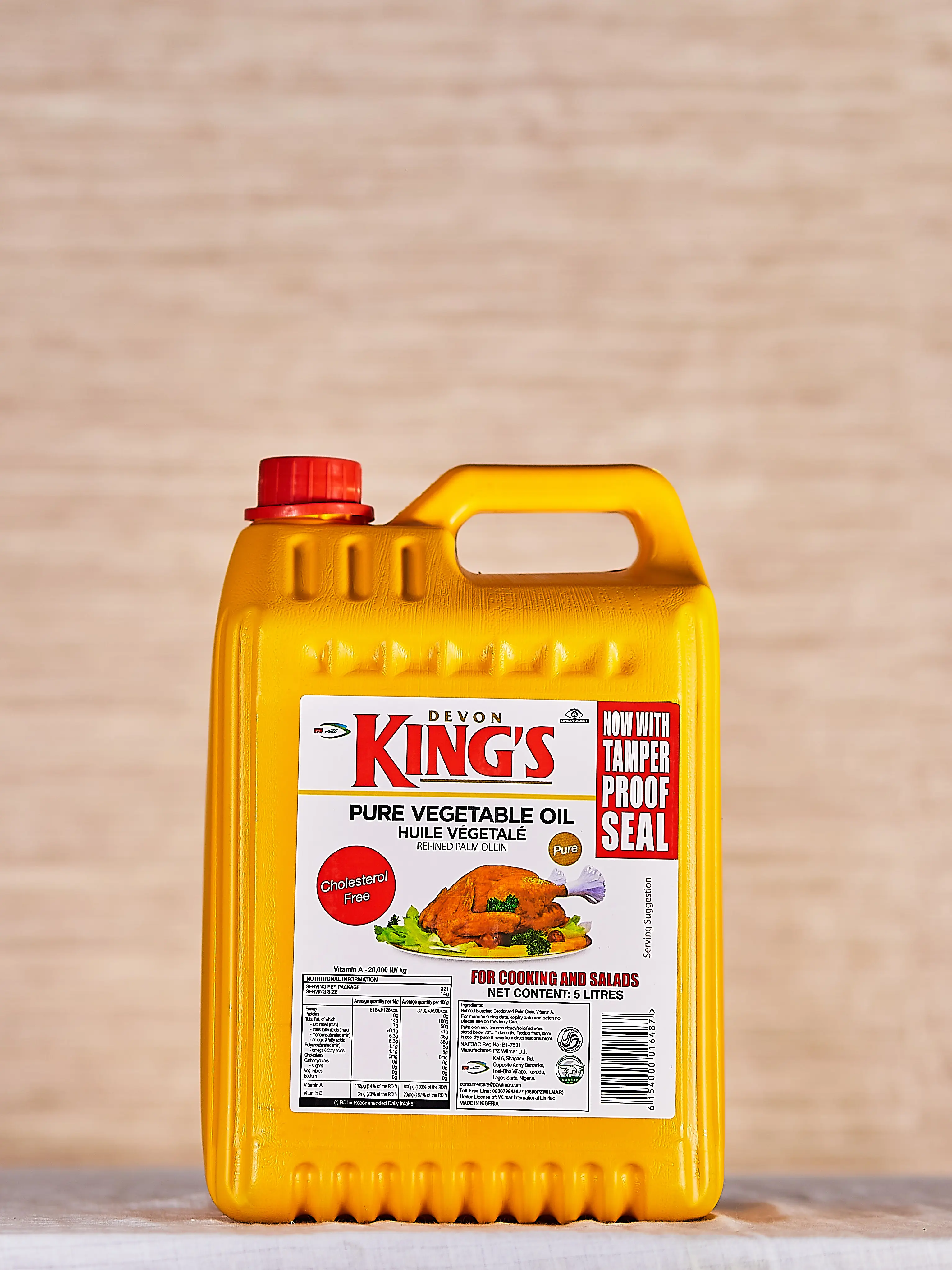 Kings vegetable oil 5 litres by 4 (Carton)